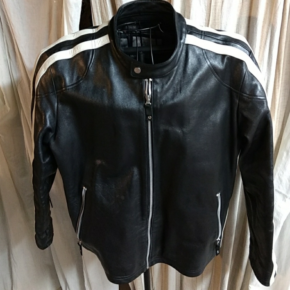 Wilson's leather Men's motorcycle jacket